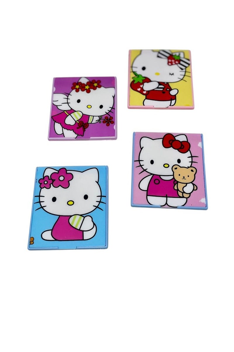 هالو كيتي مراية مكياج بسيطة وقابلة للطي ومحمولة للنساء والفتيات - Image 2