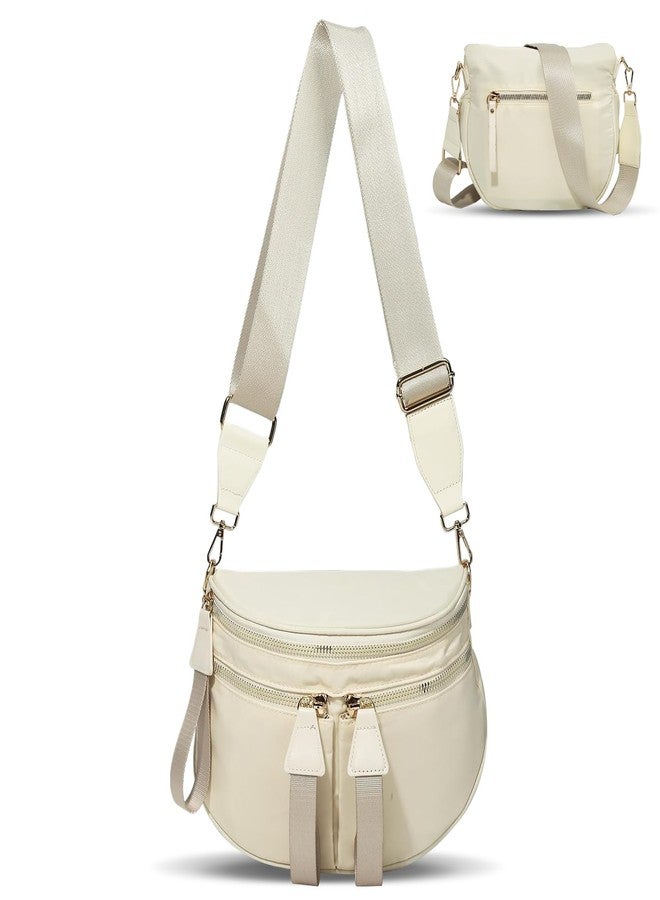 YFGBCX Bum Bag for Women Solid Color Crossbody Bag Spacious Nylon Sling Bags Bum Purse - Image 1