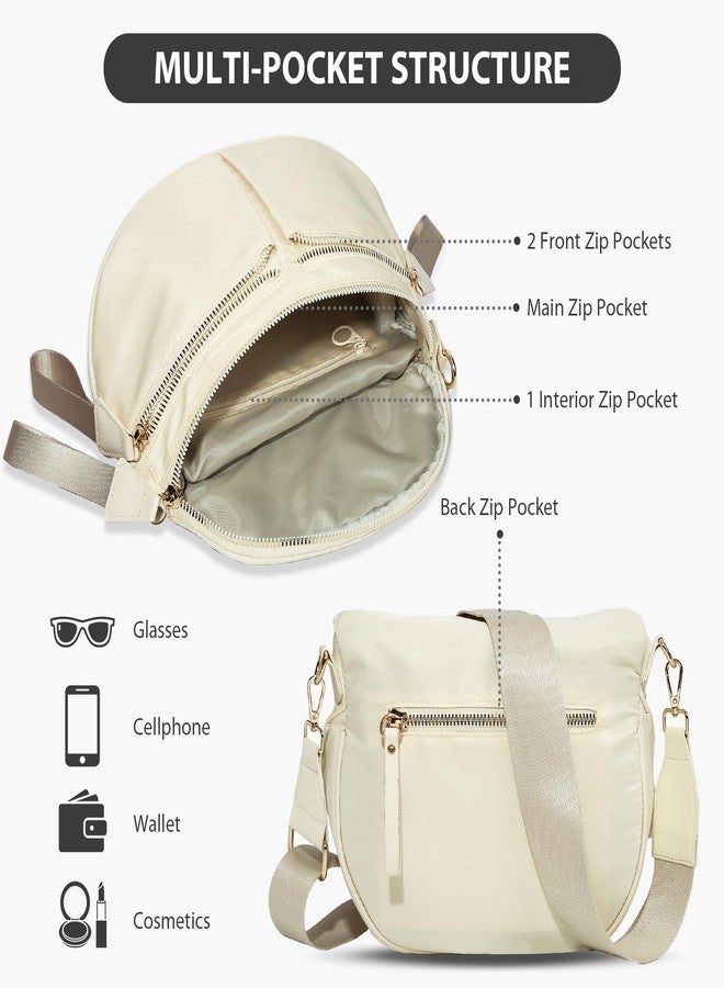 YFGBCX Bum Bag for Women Solid Color Crossbody Bag Spacious Nylon Sling Bags Bum Purse - Image 4
