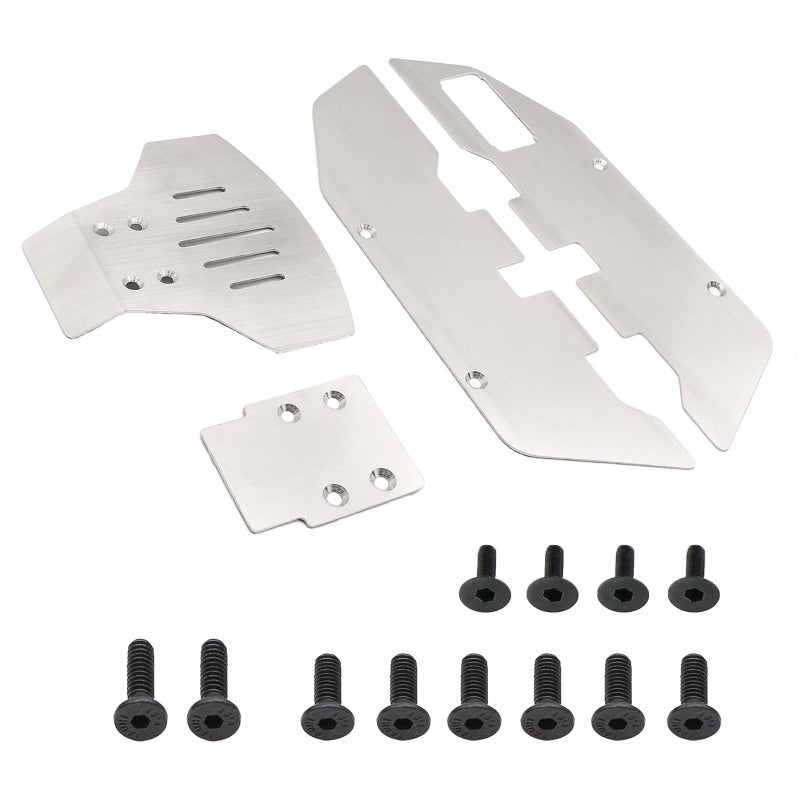 Stainless Steel Front and Rear Chassis Armor Protector Replacement for Traxxas Slash 2WD 1/10 Remote Control Car Upgrade Parts - Image 1
