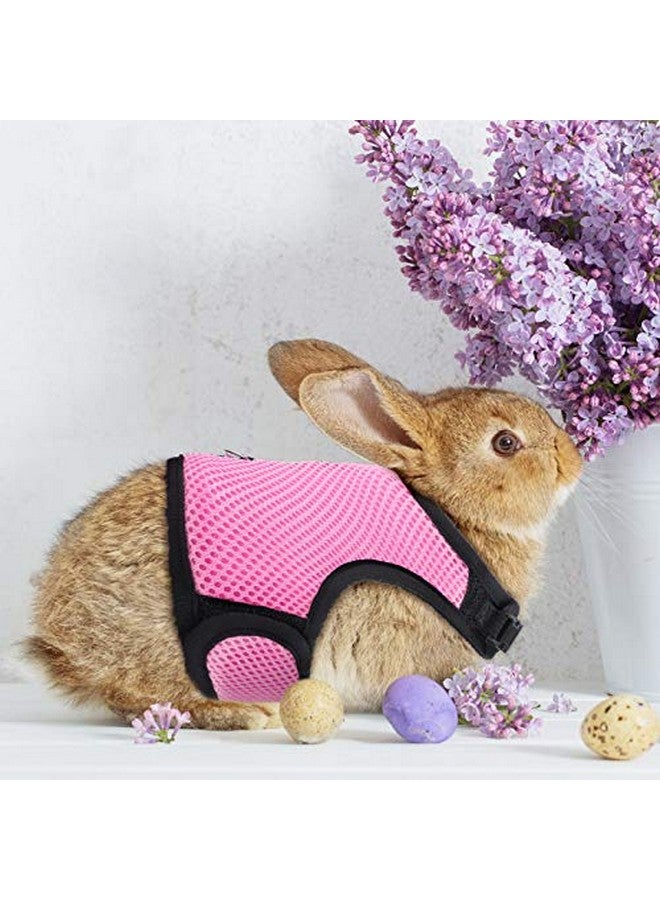 SATINIOR 2 Pieces Bunny Rabbit Harness with Leash Cute Adjustable Buckle Breathable Mesh Vest for Kitten Puppy Small Pets Animal Walking Accessories - Image 3