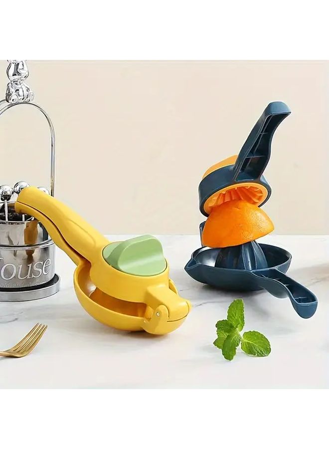 Yellow Manual Citrus Juicer Heavy Duty PVC Fruit Press Non Slip Base Large Capacity Easy Clean Kitchen Tool - Image 5