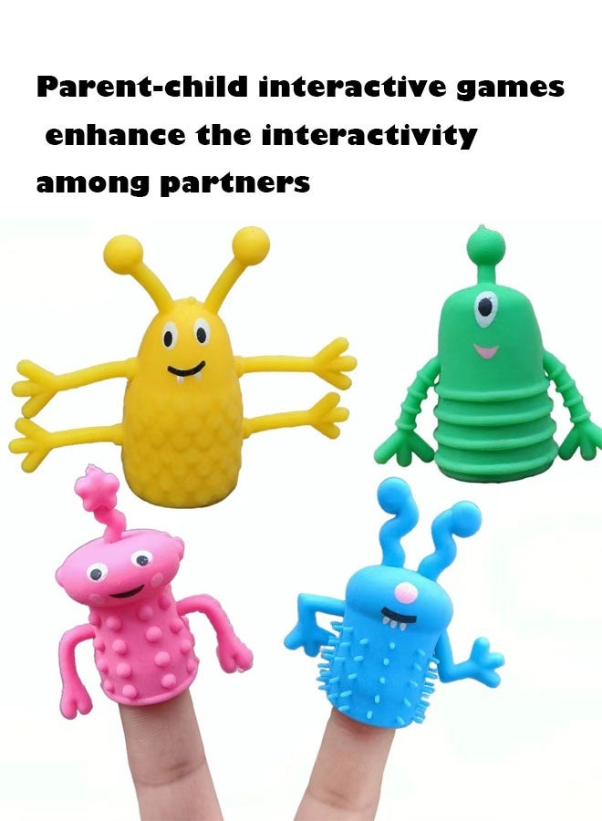 10-Piece Silicone Finger Dolls, Finger Puppet Toys Set, Monster Finger Covers - Image 5