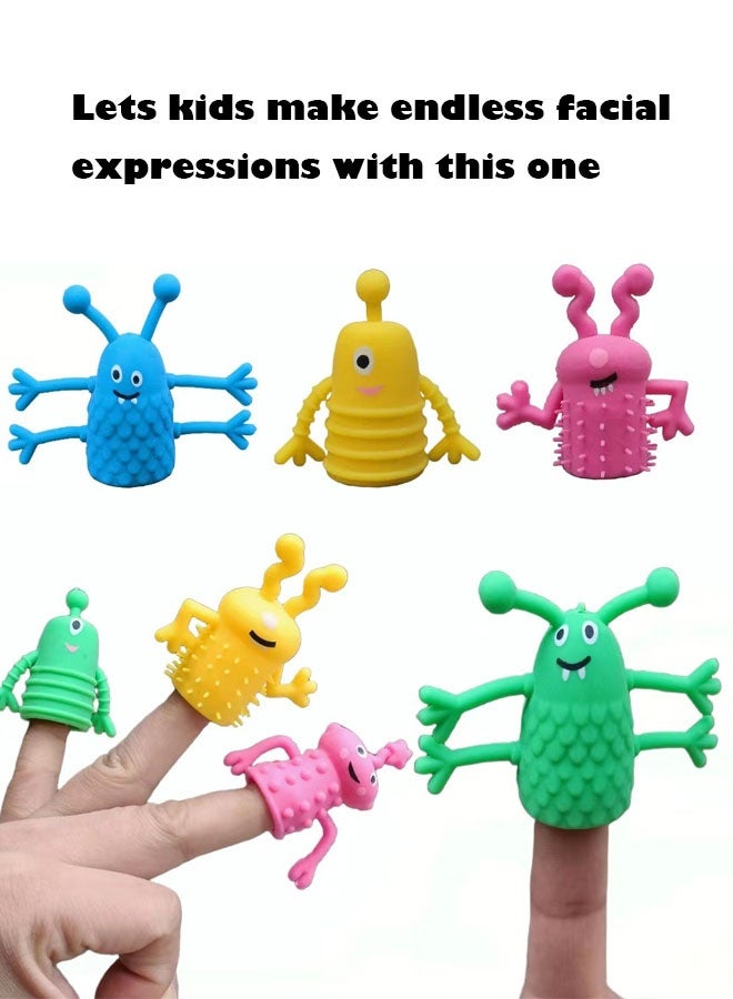 10-Piece Silicone Finger Dolls, Finger Puppet Toys Set, Monster Finger Covers - Image 4
