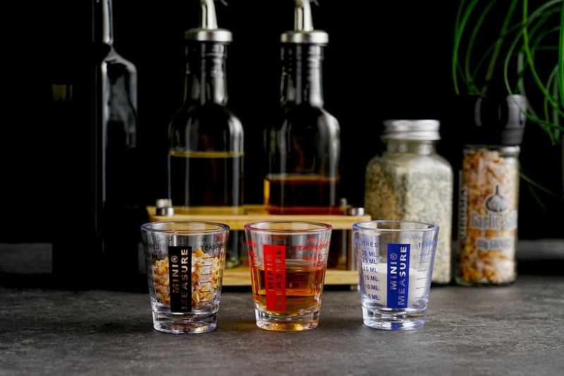 NewTalent New Talent plastic Measuring cup Shot Glass set of 3pcs, Shot Glasses Measuring cup, 26-Incremental Measurement 1oz, 6 Tsp, 2 Tbs, 30ml - Image 3