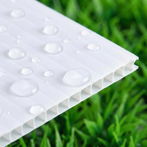 WENWELL 10 Large Blank Yard Signs with Stakes 18 x 24",Corrugated Plastic Lawn Sign kit for Estate Garage Sale,Party,Birthday,Wedding,Campaign,Parking,Make your own Outdoor Sign - Image 4