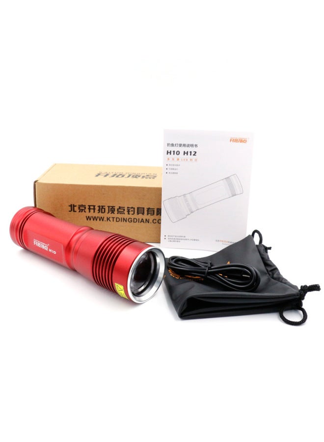 Loquat Development Of Vertex 2024 Leisure Wild Fishing Outdoor Night Fishing Lamp H10 Three Light Source Fishing Lamp Small And Lightweight-Color:H10 Standard Configuration (without Tripod Or Fishing Box B - Image 5