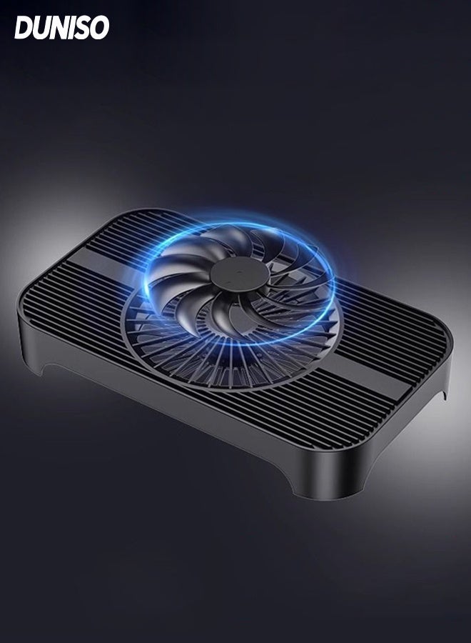 DUNISO USB Router Fan, Airflow 65.8CFM Portable Quiet Fan，Mini Router cooler Compatible for TV Box,TV Receiver and Playstation - Image 1