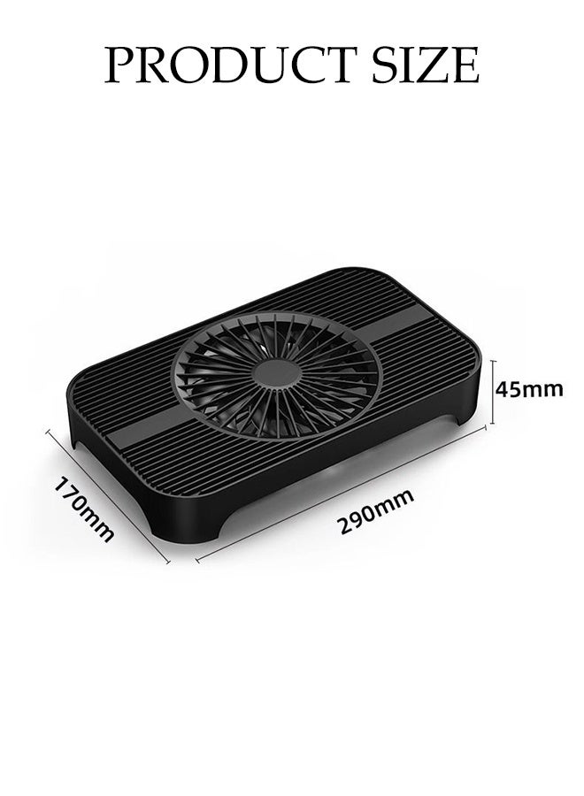 DUNISO USB Router Fan, Airflow 65.8CFM Portable Quiet Fan，Mini Router cooler Compatible for TV Box,TV Receiver and Playstation - Image 2