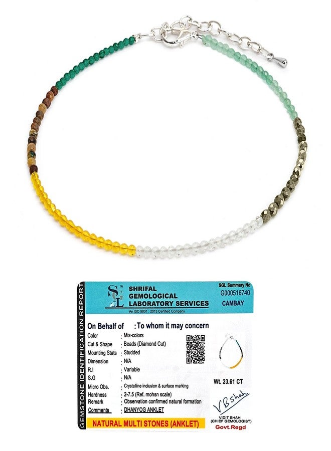 SOLAVA Money Magnet Anklet Original Certified | Dhan Yog Crystal Payal for Women | Money Attraction Anklet for Wealth, Success & Positive Energy - Image 1