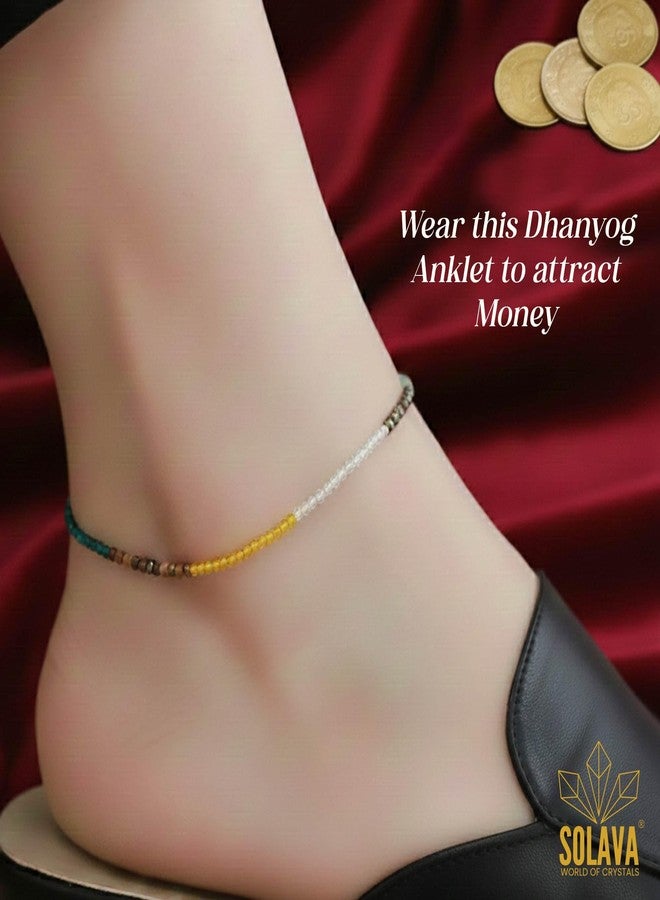SOLAVA Money Magnet Anklet Original Certified | Dhan Yog Crystal Payal for Women | Money Attraction Anklet for Wealth, Success & Positive Energy - Image 5