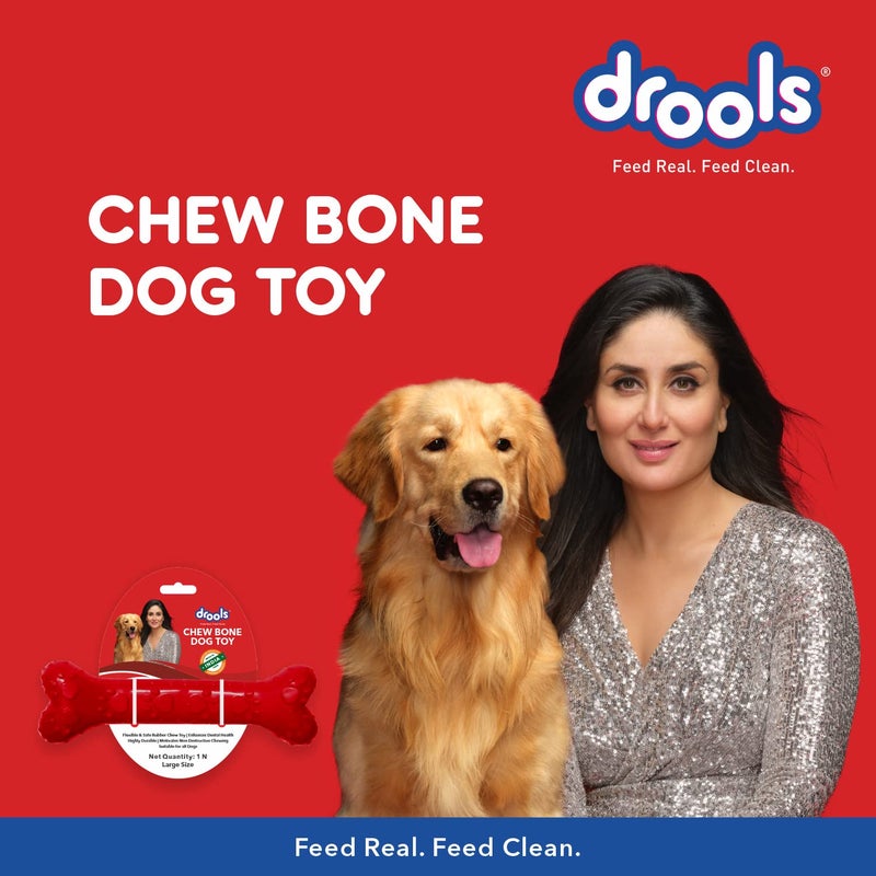 Drools Non-Toxic Rubber Dog Toy (Large - 21.59 cm) Pack | Durable Chewing | Promotes Dental Health | Aids Weight Management - Image 3