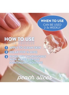Peach Slices Peach Slices | Snail Rescue Intensive Treatment Wash-Off Face Mask | 95% Snail Mucin | For Dark Spots & Blemishes | Refreshing & Calming Mask | Clear, Radiant, & Hydrated Skin | Skin Care | 3.38 oz  - Image 5