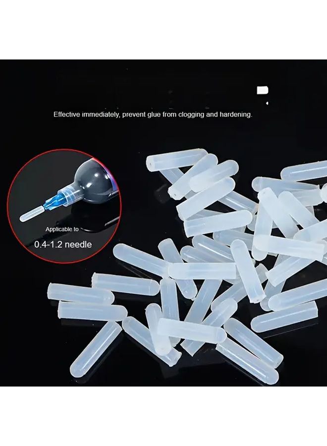 10 Pack Anti Clog Silicone Glue Dispenser Needle For Phone Repair Anti Scratch - Image 1