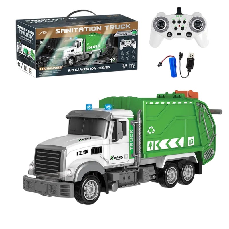 Sanitation Rubbish Truck 1/12 with Remote Control - QH9003-1D