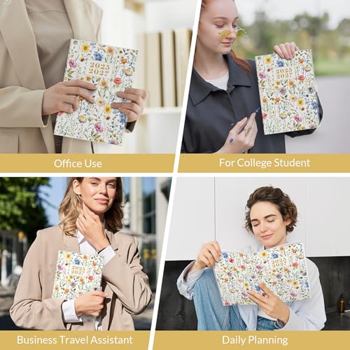 KONVINIT 2025-2027 Monthly Planner, 30 Months Calendar Planner 2026 - Runs From July 2025 Until December 2027, 5.9'' x 8.4'', Floral Monthly Planner 2025-2027 for Office Supplies - Image 3
