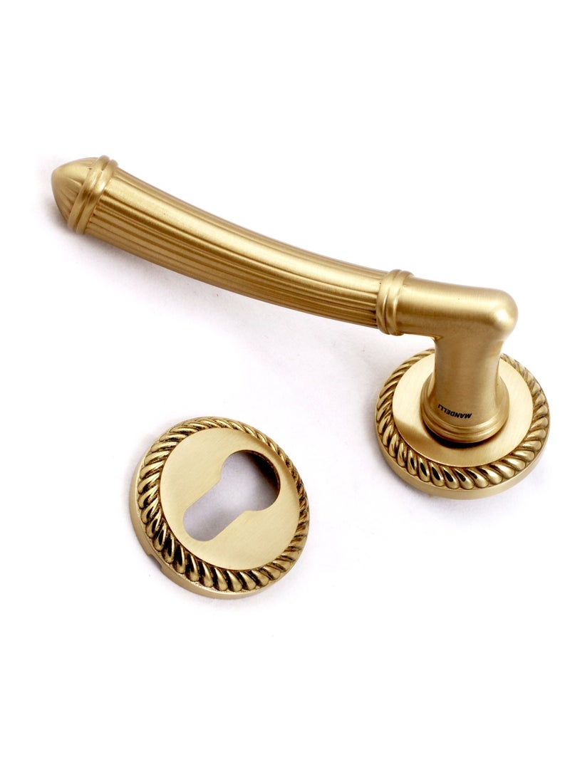 Siag Rosetta Copper Door Handle 1511 - Image 3