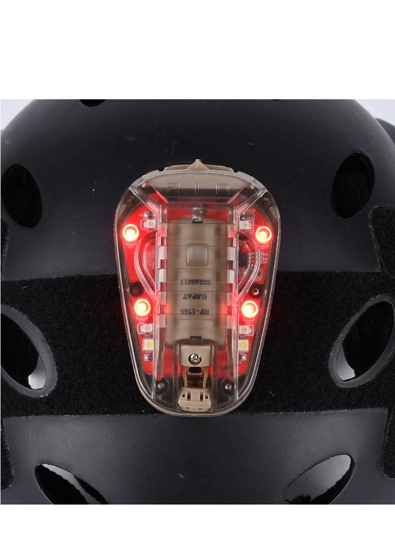 AROAQ Waterproof Tactical Helmet Light, Airsoft Survival Helmet Lamp Led Outdoor, Military Identification Light IR And Visible Led Helmet Strobe For Outdoor Sports