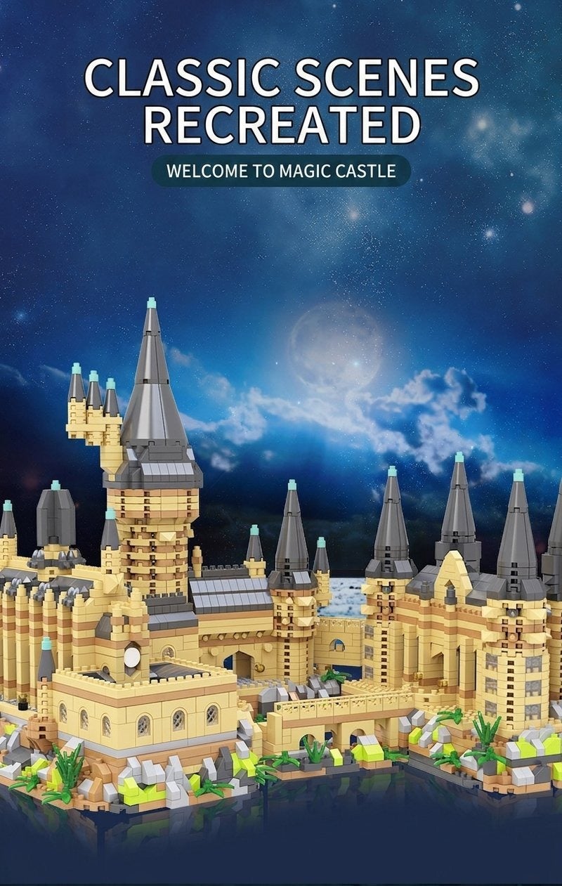 Hogwarts Castle building block toy set, suitable for ages 7 and up, 6,998 pieces. - Image 3