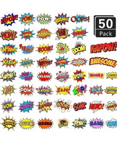 NIBEMINENT Superhero Slap Bracelet, 86PCS Superhero Birthday Party Supplies Favors for Kids Boys & Girls - 36PCS Superhero Slap Bracelet & 50PCS Superhero Stickers  - Image 2