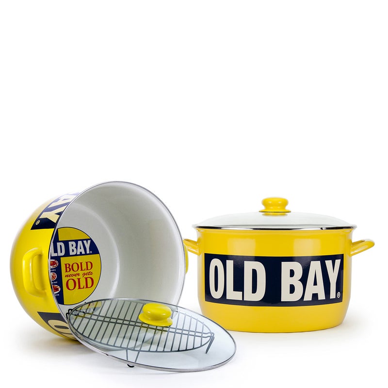 Golden Rabbit Golden Rabbit Enamelware  18qt Stock Pot Old Bay 