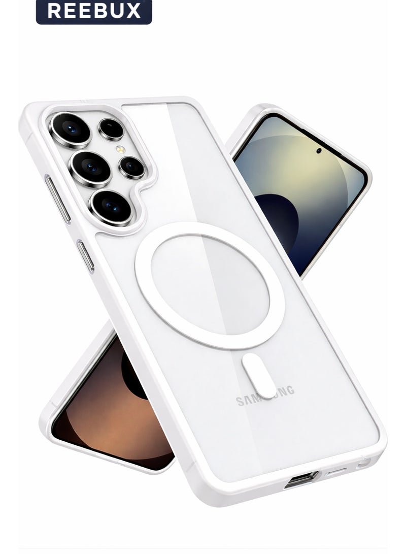 Samsung Galaxy S26 Ultra Magnetic Case, [iCrystal Tech] [Drop Protection] [Compatible with Round MagSafe Acc] Ultimate Shockproof Protection Cover, Magnetic Case for S26 Ultra with Shockproof Bumper clear
