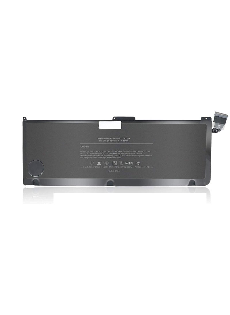 Generic - Laptop Battery for Apple MacBook A1309 Pro 17 Inch A1297 (only for Early-2009 Mid-2009 Mid-2010 Version) MC226/A MC226CH/A MC226J/A MC226LL/A MC226TA/A MC226ZP/A - Image 1