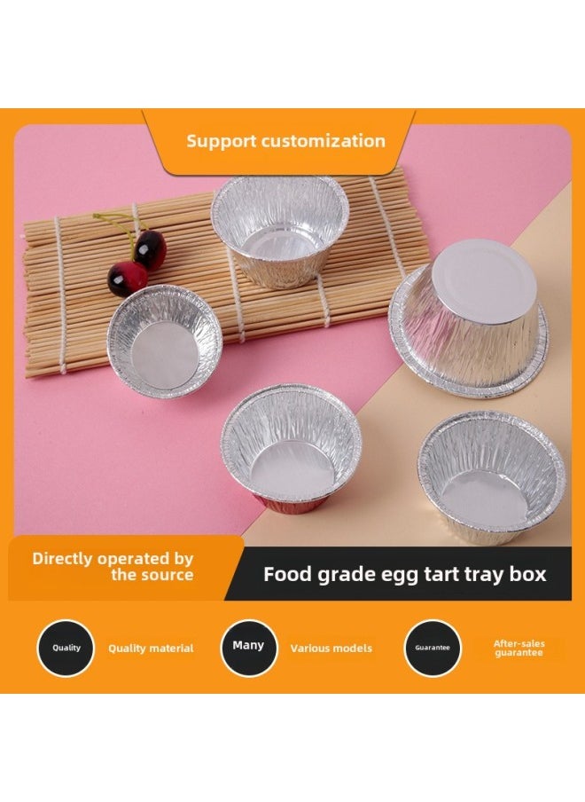 Generic Guangzhou Cake Mold Aluminum Foil Steamed Cake Bowl Cake Oyster Cup Oven Disposable Steamed Cake Tin Paper Cup Wholesale-Specifications:Large 2150 3000  - Image 2