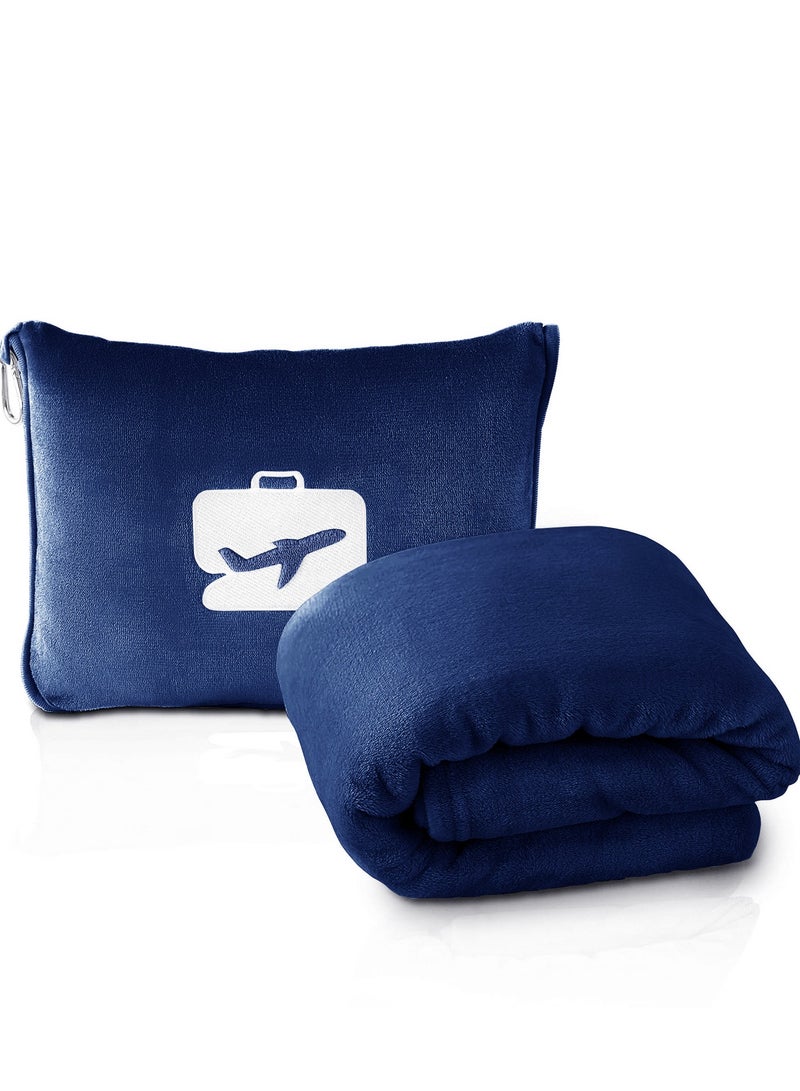 BSB HOME Plain Polar Fleece Heavy Weight Single Bed Travel Blanket Warm Soft & Comfortable for Winter/AC Room/Hotel/Donation/Travelling (Navy Blue, 800 Gram, 60X90 Inches - Image 1