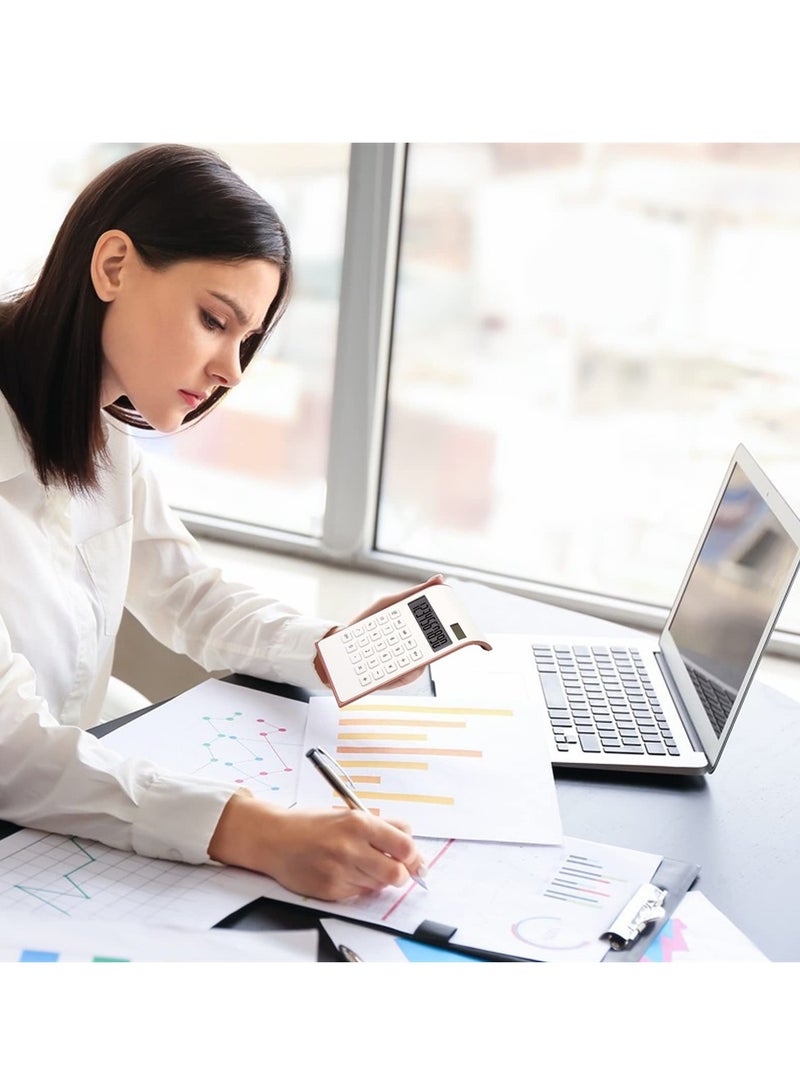 Generic 10-Digit Solar Battery Calculator in Rose Gold, Dual Power Desktop Office Supplies with Large LCD Display, Essential Accessories for Home & Office - Image 3