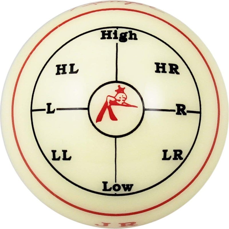 Aramith Jim Rempe Training Cue Ball 2-1/4" Regulation Size Billiard Pool Ball with Instruction Manual Learn to Play Better - Image 3