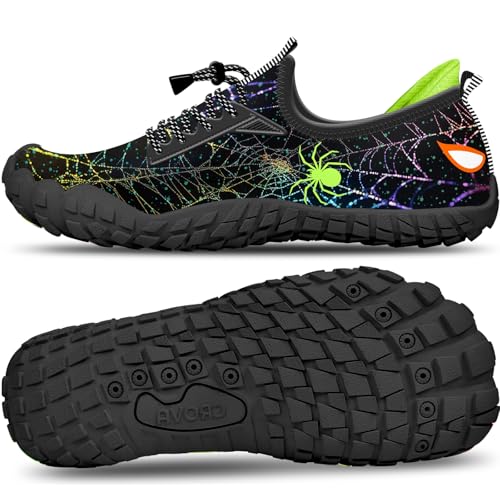 CROVA Builtin Heel Grips Water Shoes for Kids Girls Boys Hiking Shoes Wide Barefoot Swim Beach Pools Aqua Socks SlipOn Quick Dry Lightweight for Big Little Kids Toddler - Image 1