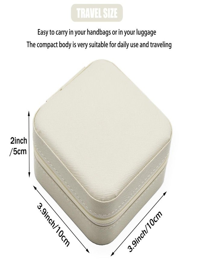 PIHARVA Mini Jewelry Travel Case – Small PU Leather Jewelry Organizer Box for Women | Portable Storage for Rings, Earrings, Necklaces & Bracelets - Image 2