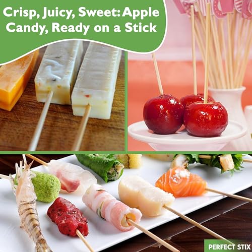Perfect Stix Semi- Pointed Corn Dog Stick Skewers 8.5" x 3/16" ( pack of 1000) - Image 4