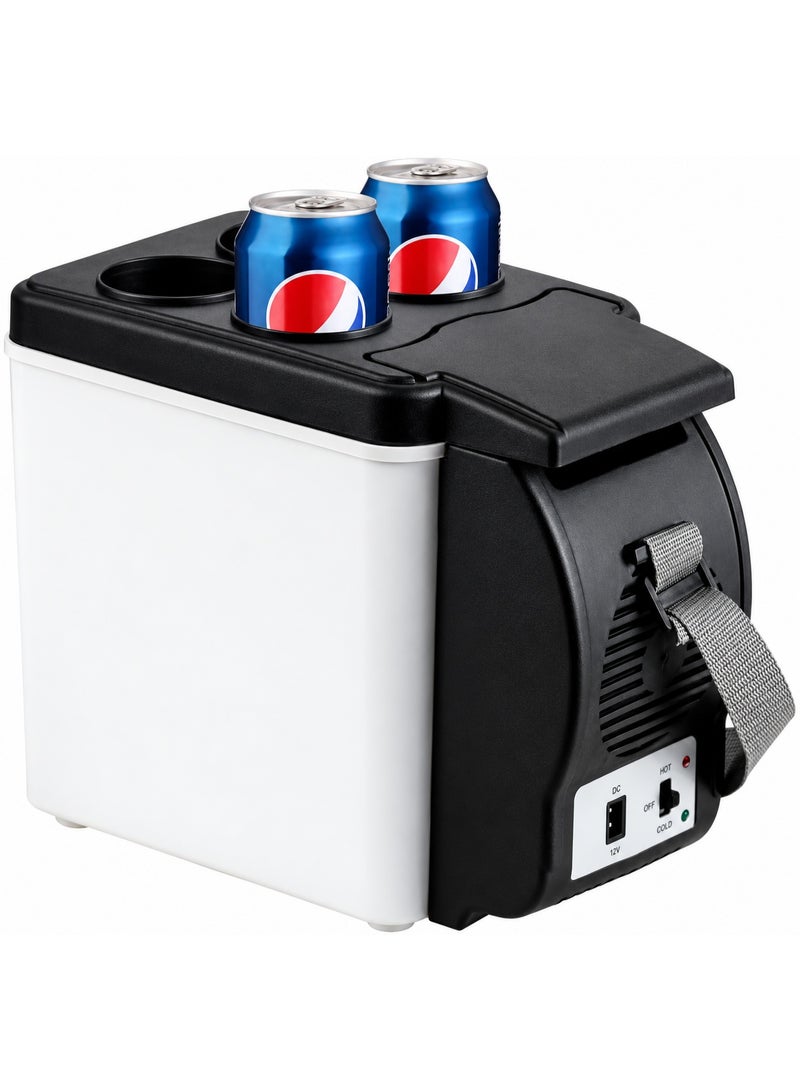 12V car refrigerator, a portable cooling and heating unit with a 6-liter capacity; suitable for RVs, home use, travel, camping, fishing, and outdoor activities. - Image 1