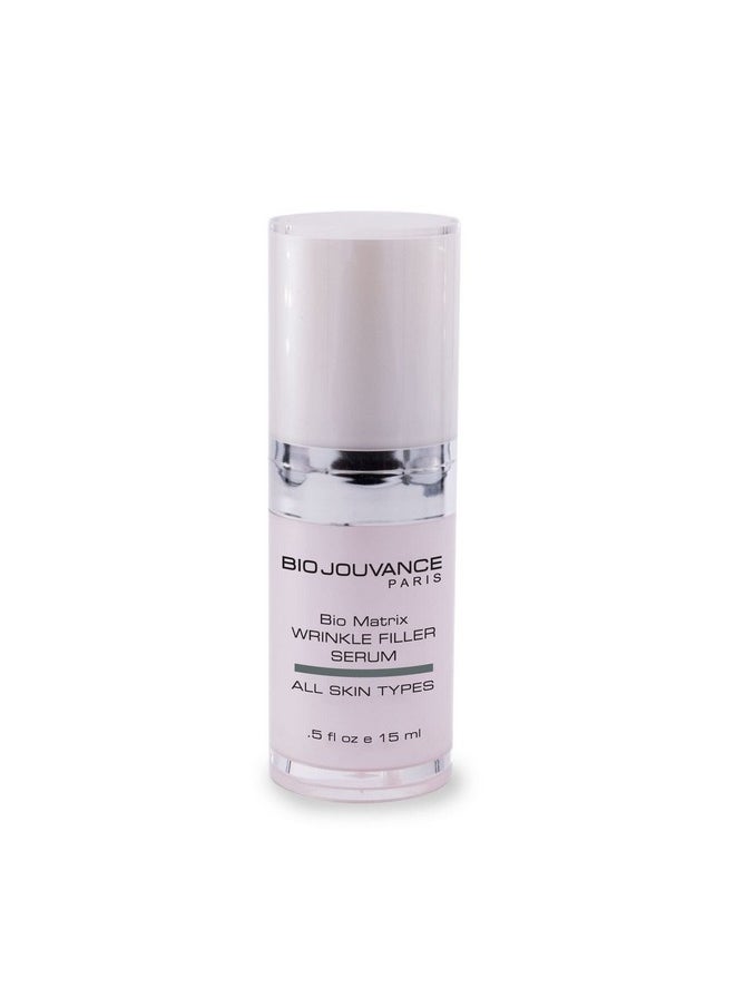 BIO JOUVANCE PARIS Bio Matrix Wrinkle Filler Serum 0.5Oz / 15Ml Lifting Hydrating Promote A Plumping Effect Antiaging Daily Facial Skin Care Treatment Regimen Made In France  - Image 2
