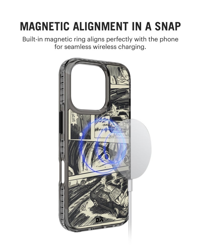 DailyObjects Case for iPhone 16 Pro Compatible with Mag-Safe Wireless Charging, Stride 2.0 K3 Mayhem Slim Shockproof Back Cover with Inner Magnetic Ring - Image 4