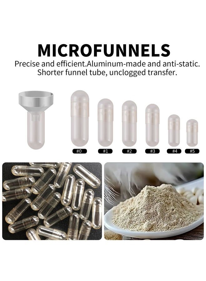 Goooxtex Small Metal Funnels Mini Funnel 8 Size Tiny Bottle Funnel, Miniature Atomizers, Flask, Perfume, Essential Oil, Powder, Pet Capsule, Spice Jar - Image 4