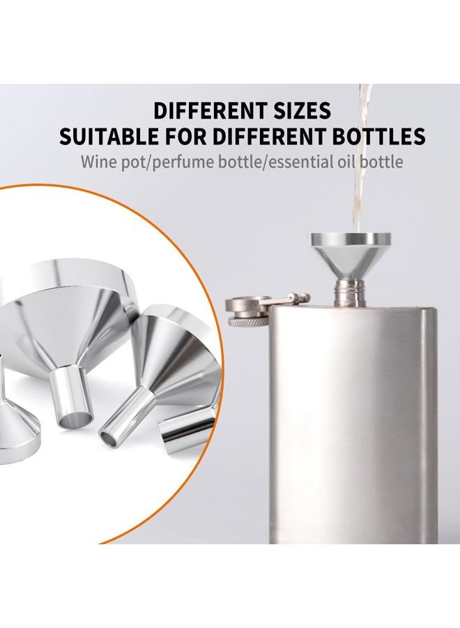 Goooxtex Small Metal Funnels Mini Funnel 8 Size Tiny Bottle Funnel, Miniature Atomizers, Flask, Perfume, Essential Oil, Powder, Pet Capsule, Spice Jar - Image 5