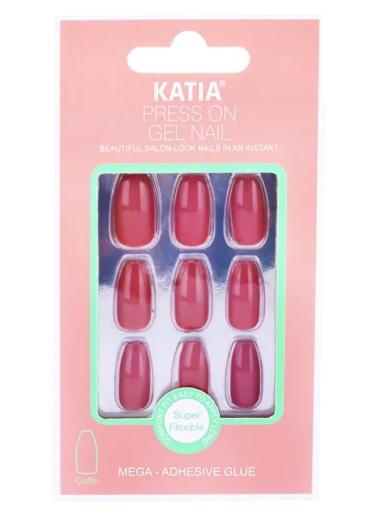 كاتيا طقم أظافر صناعية مع مبرد من 24 قطعة CK5