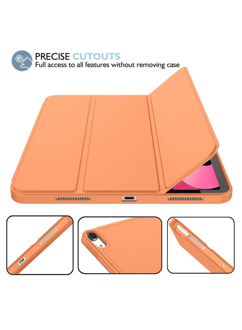 MIGOFAST IPad Air 11-Inch M3/M2 (2025/2024) iPad Air 5/4 (2022/2020 5th/4th Generation 10.9-Inch) with Pencil Holder, Slim Tablet Cover with Soft TPU Back, Auto Wake/Sleep Orange - Image 2
