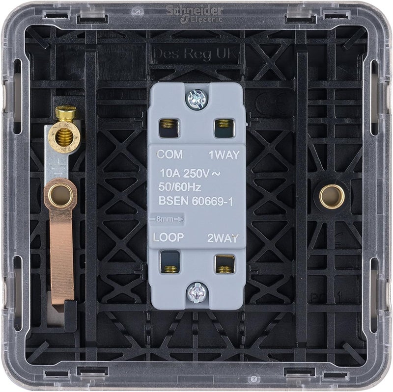 Schneider Electric Lisse Retractive Switch - 1 Gang 2 Way - Image 4