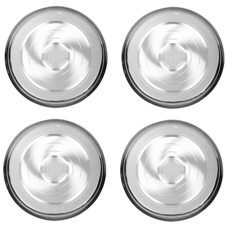 Neelam Neelam Stainless Steel 8 22 Gauge Diamond JK Khumcha Thali 18 cm Set of 4 Perfect for Daily Use Special Occasions HighQuality Food Grade Material Stylish Look Ideal for Home Restaurant  - Image 4