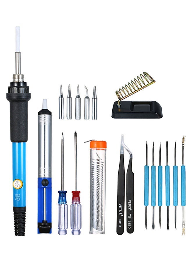 NIBEMINENT 20-Piece Electronic Soldering Iron Multicolour 