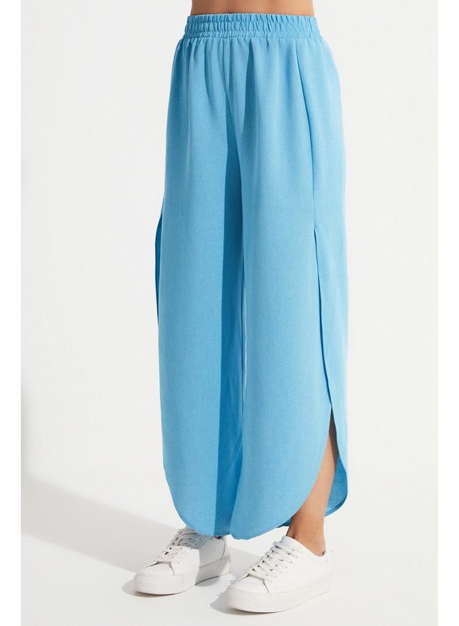 جون بنطلون جينز أزرق فاتح بفتحة جانبية مفصلة - Image 5