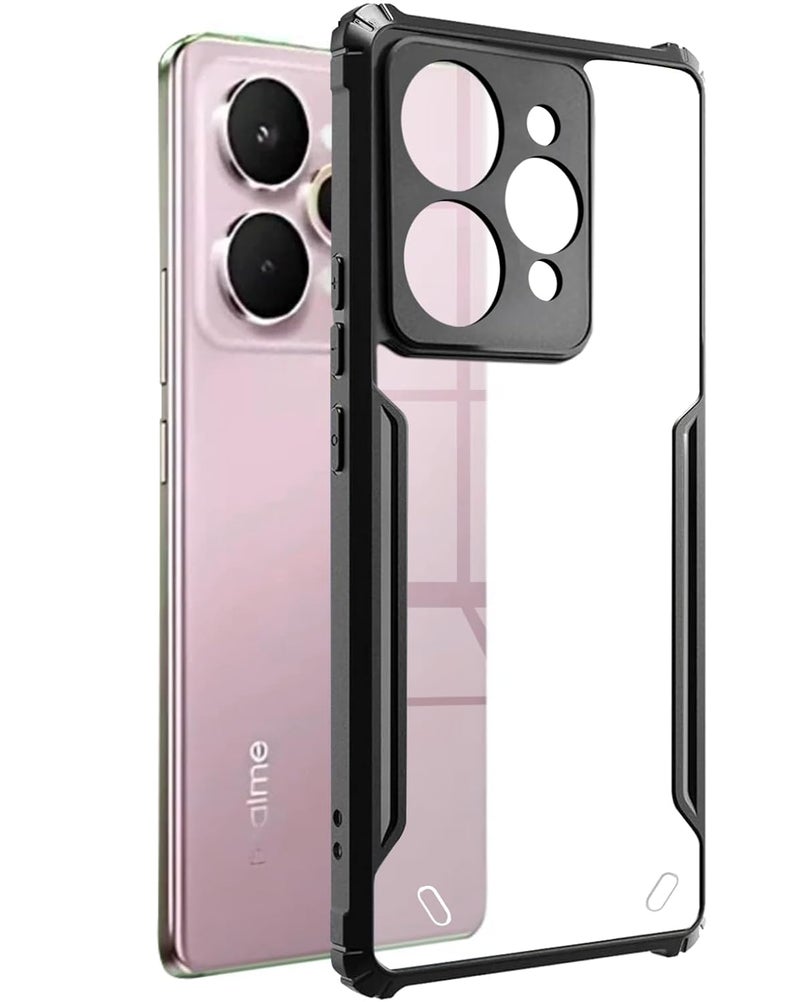 SPAZY CASE غطاء خلفي ® Realme 15 | غطاء خلفي شفاف من الكريستال الصلب مع حافة TPU، غطاء حماية من السقوط لـ Realme 15 - Image 1
