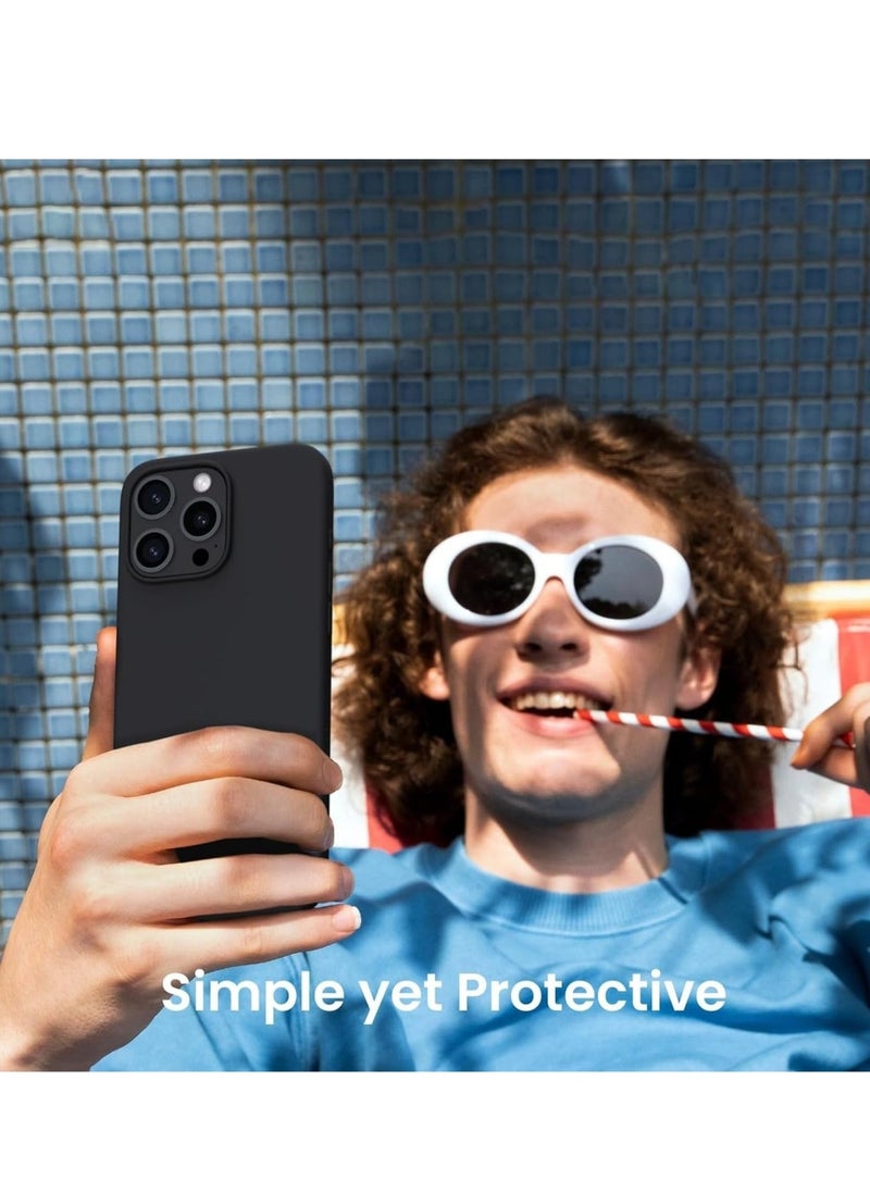 JAJEEK "New Soft Black Silicone Case for iPhone 16 Pro Max 6.9” – Shockproof & Durable Protection" - Image 5