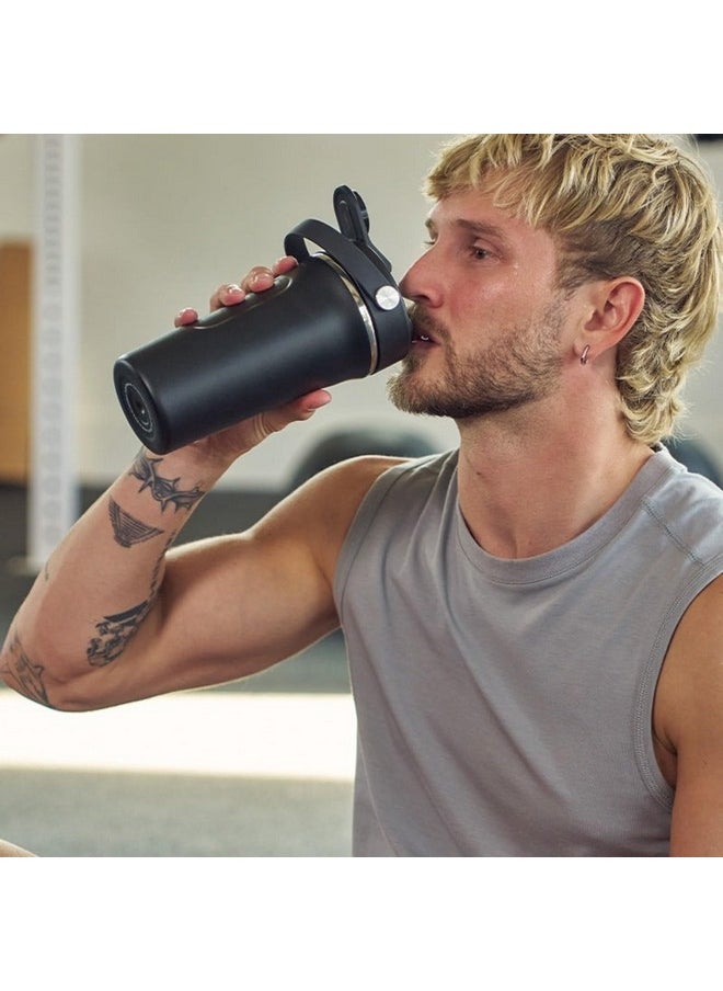 Hydro Flask Flask 24 Oz Insulated Shaker Bottle Black  - Image 5