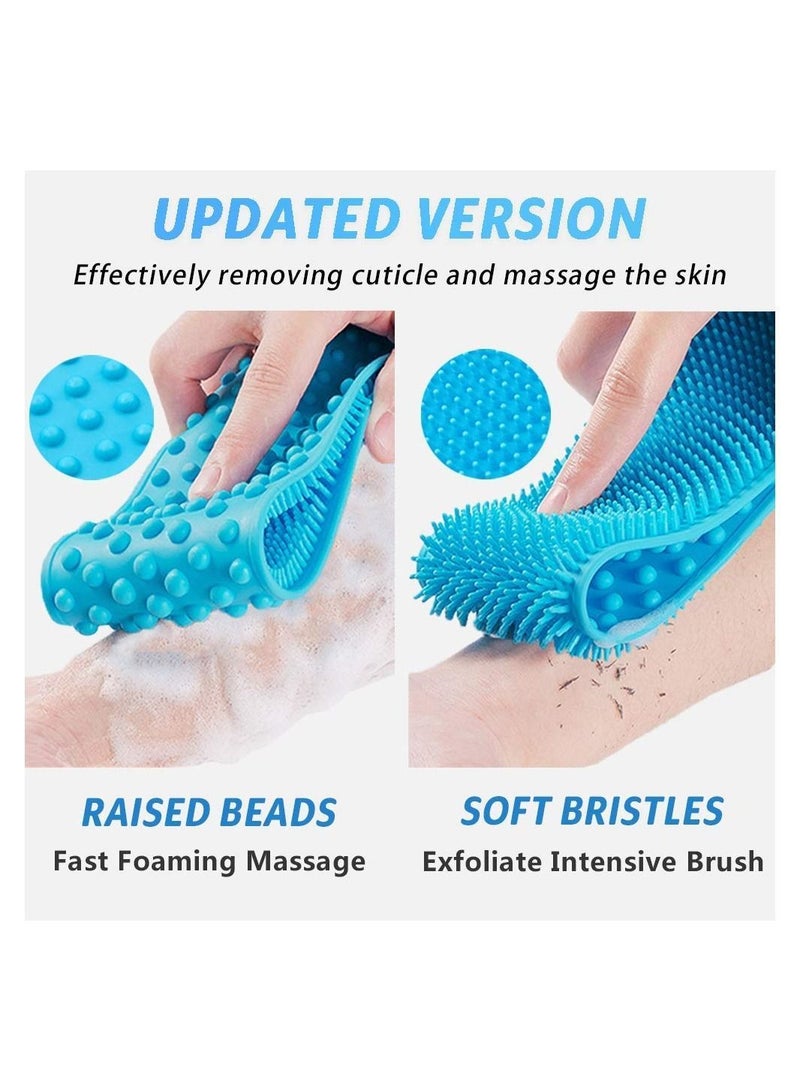 Back Scrubber for Shower, 30 inches Choosing Bath Body Brush Silicone Extra Long Exfoliating With Handle, Deep Clean and Invigorate Skin, Men Women - Image 3