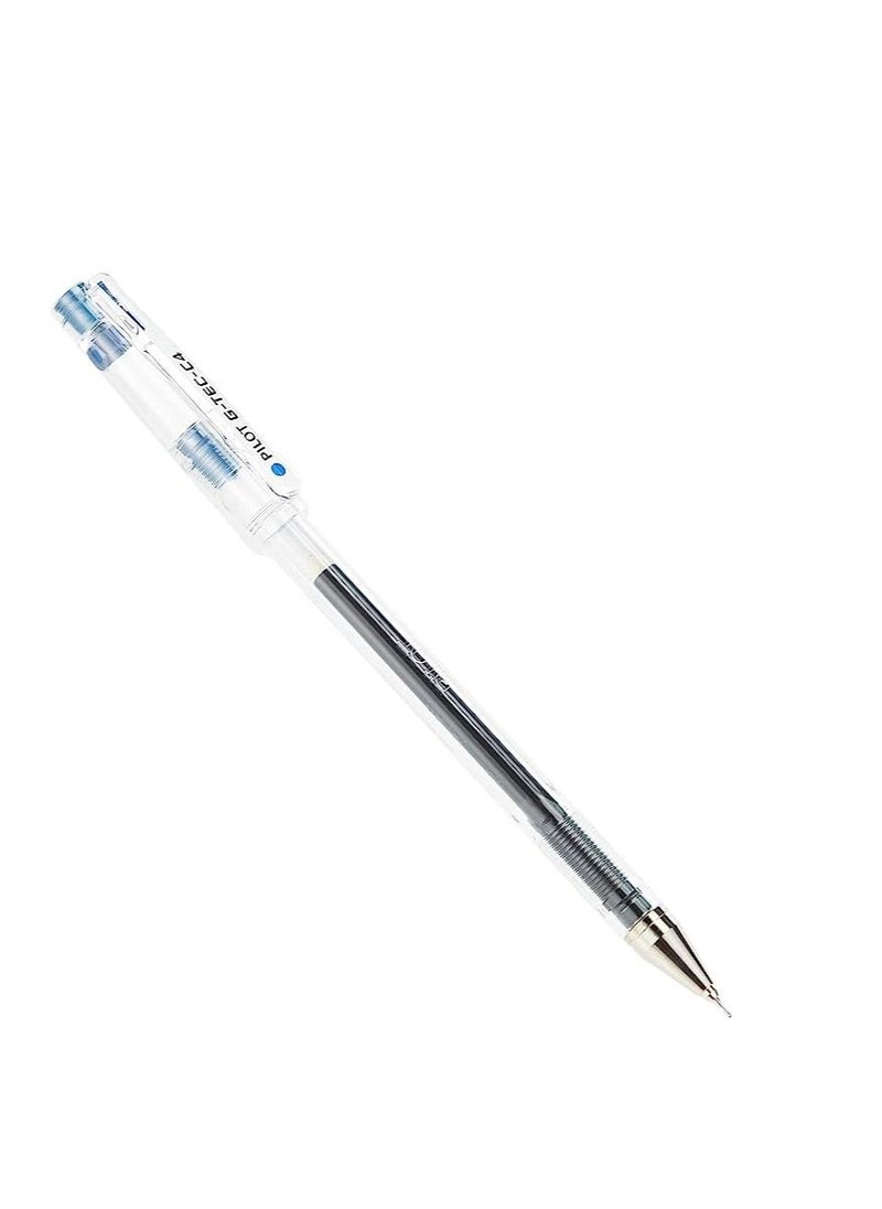 PILOT PILOT 4-Piece G-Tec Ultra Fine Roller Pen 0.4mm Tip Blue Ink 